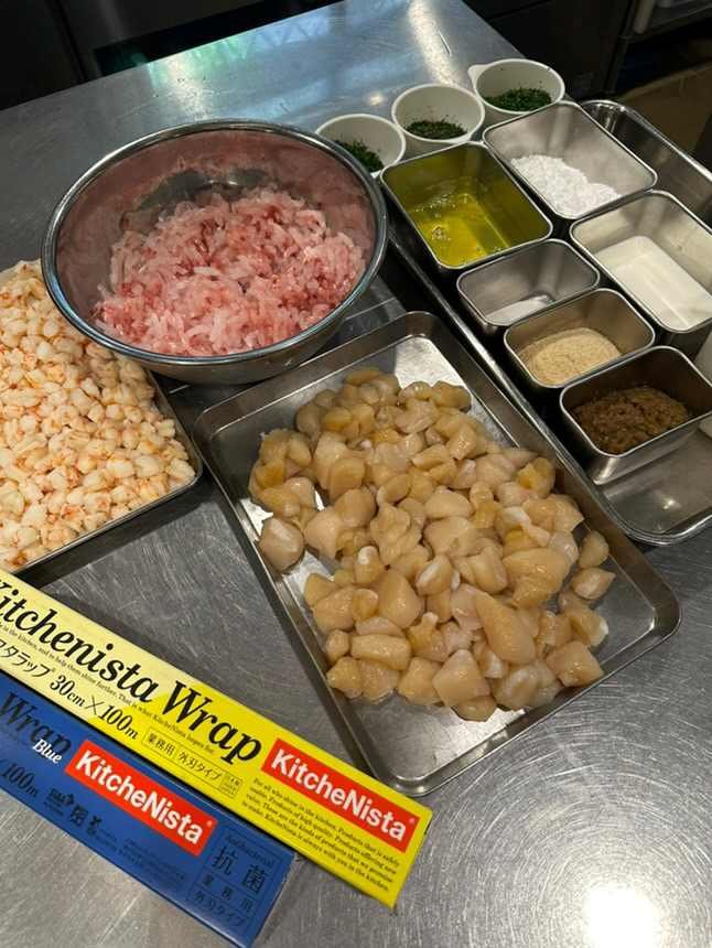 魚介のブーダンブラン（材料）